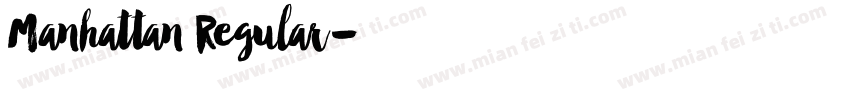 Manhattan Regular字体转换